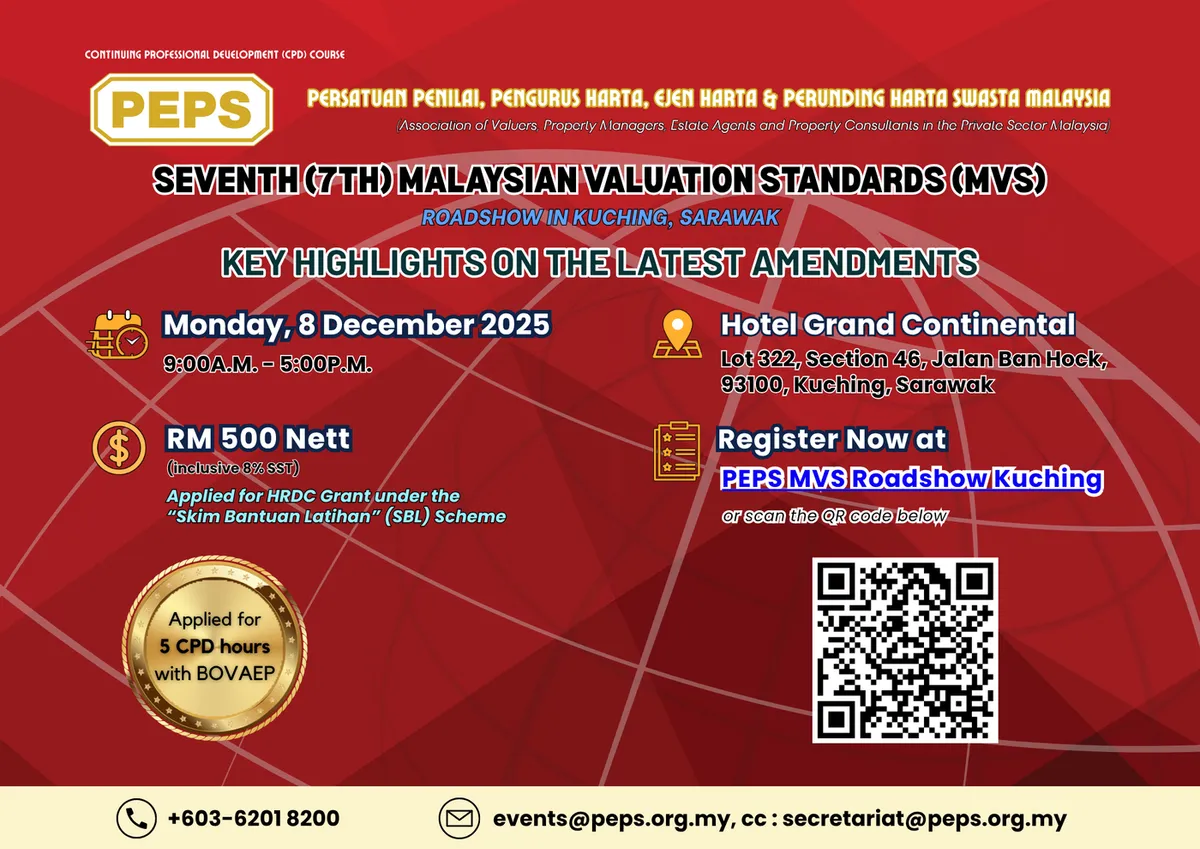 Key Highlights on the 7th Malaysian Valuation Standards (MVS) – Roadshow, Kuching — event material