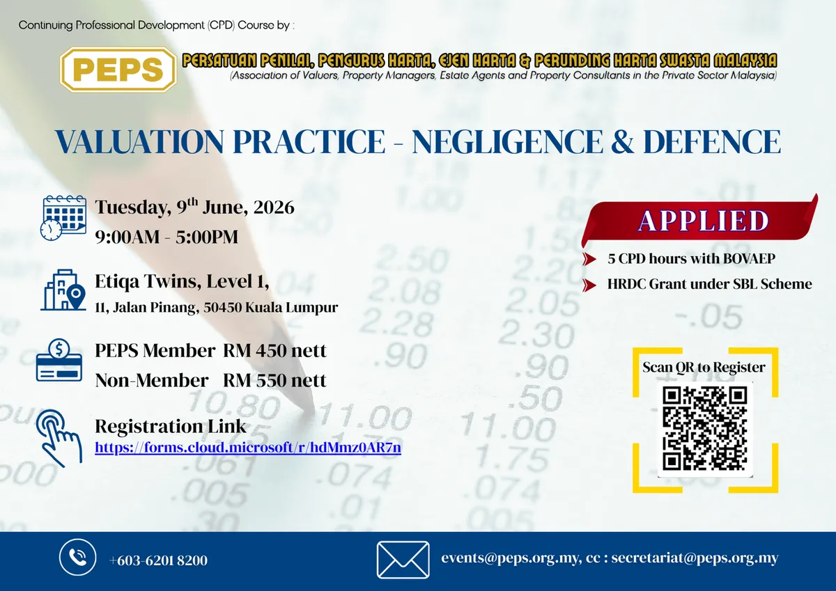 Valuation Practice – Negligence & Defence — Flyer