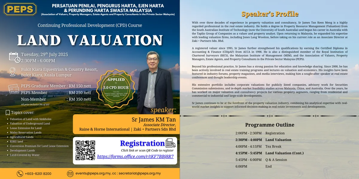 Land Valuation (CPD 1.2025) — event material